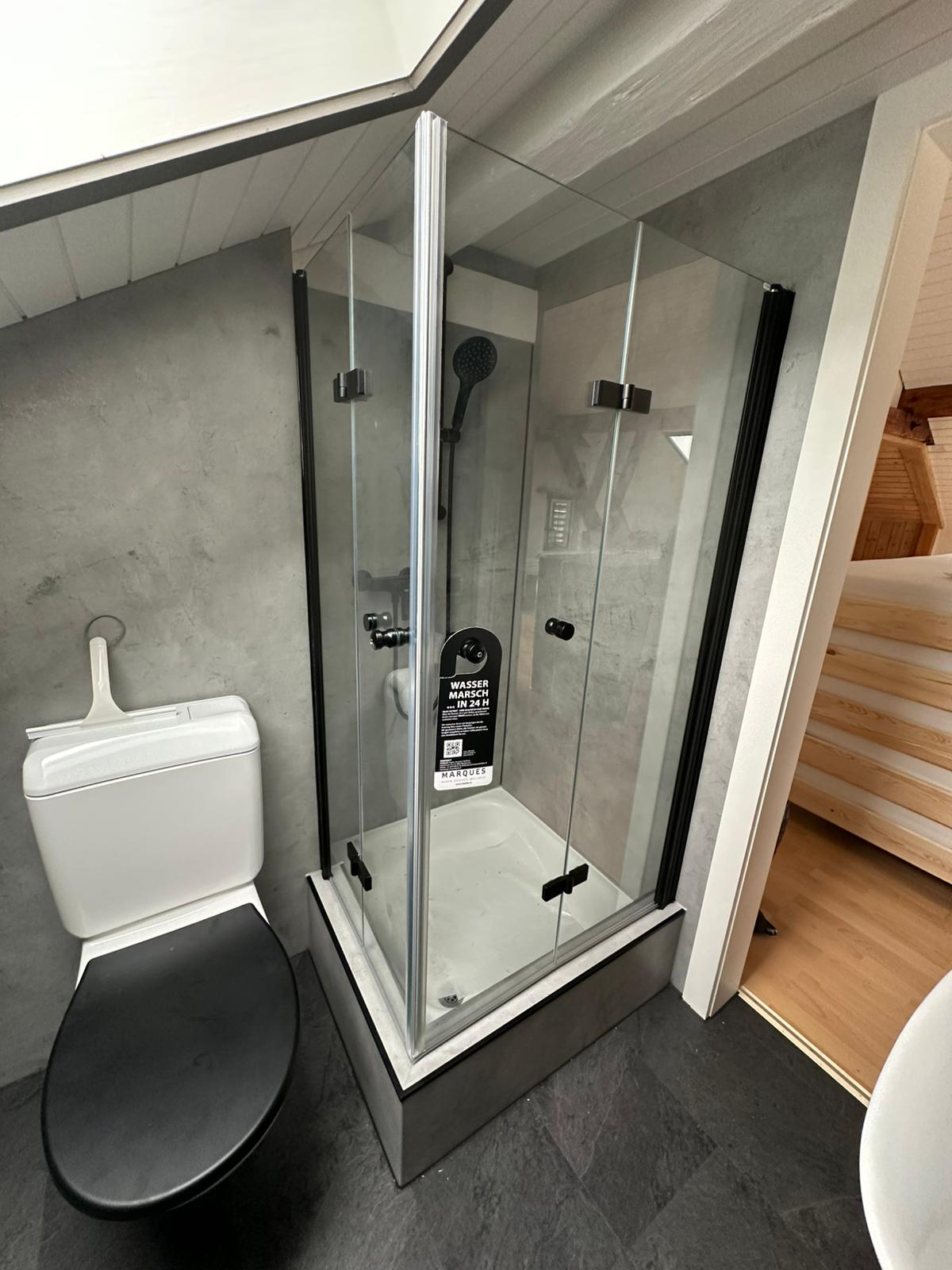 Fertiger Duschbereich